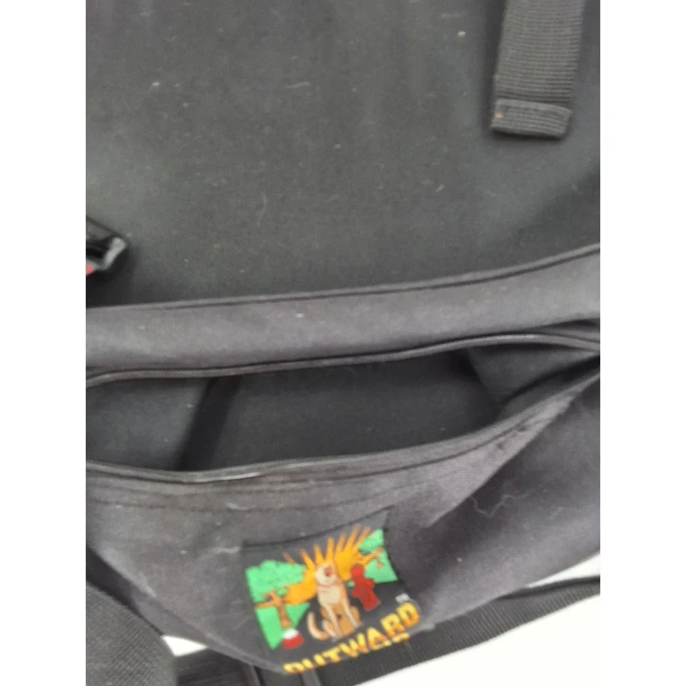 Outward Hound Pet Carrier Backpack‎ Black Small Dog Cat Travel Bag Mesh Sides